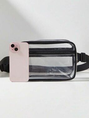 Target Clear PVC Waist Pack with Black Trim